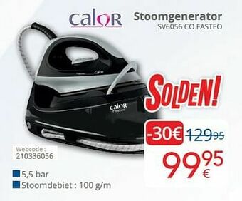 Eldi Calor stoomgenerator sv6056 co fasteo aanbieding