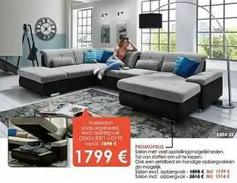 Krea Hoeksalon zoals afgebeeld, opbergvak aanbieding