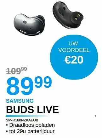 Samsung buds live sm.r180nzkaeub