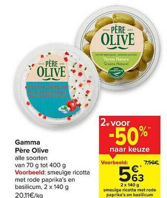 Carrefour Gamma père olive aanbieding