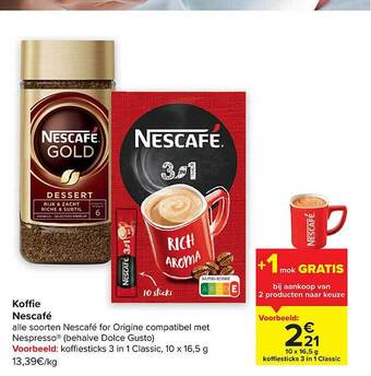 Carrefour Koffie nescafé aanbieding