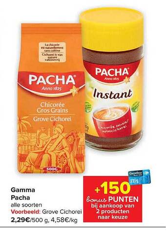 Carrefour Gamma pacha aanbieding