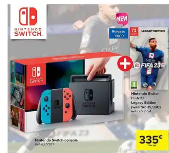 Carrefour Nintendo switchconsole, nintendo switch fifa 23 aanbieding