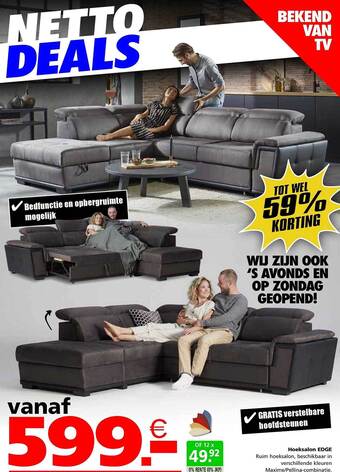 Seats and Sofas Hoeksalon edge aanbieding