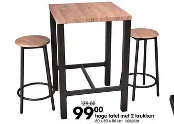 Yess Hoge tafel met 2 krukken aanbieding
