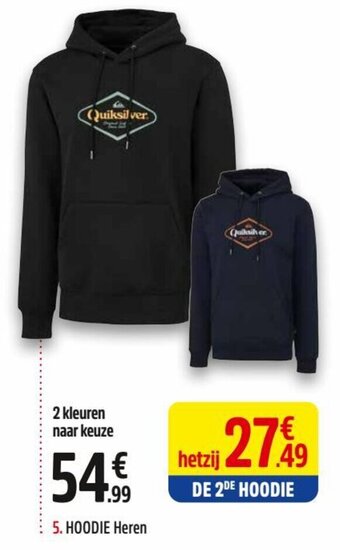 Intersport Quiksilver Hoodie Heren aanbieding