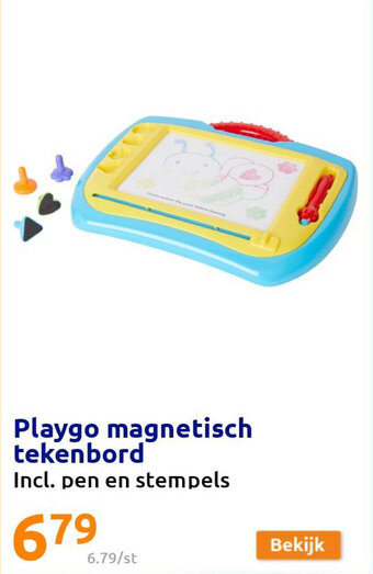 Action Playgo magnetisch tekenbord aanbieding