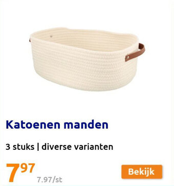 Katoenen manden