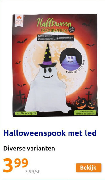 Action Halloweenspook met led aanbieding