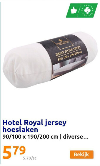 Action Hotel Royal Jersey hoeslaken aanbieding