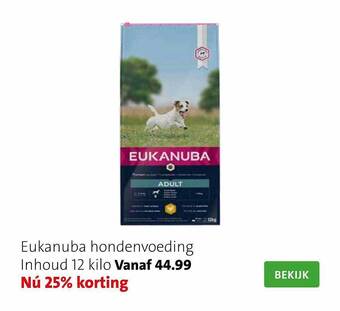 Intratuin Eukanuba hondenvoeding aanbieding