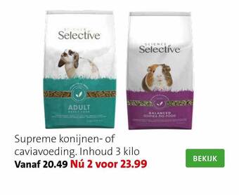 Intratuin Supreme konijnen of caviavoeding aanbieding