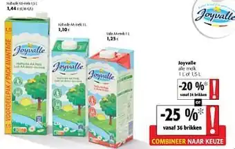 Colruyt Joyvalle alle melk aanbieding