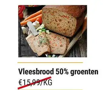 Vleesbrood 50% Groenten