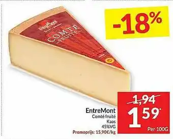 Entremont Comté Fruité Kaas