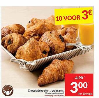 Intermarché Chocoladekoeken Of Croissants aanbieding