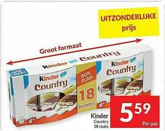 Intermarché Kinder Country aanbieding