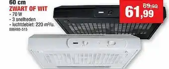 Hubo 60 Cm Zwart Of Wit aanbieding