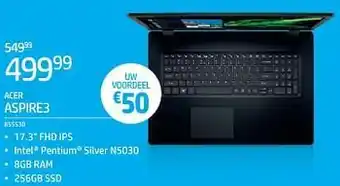 AUVA Acer aspire3 855530 aanbieding