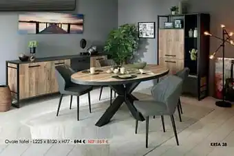 Krea Ovale tafel aanbieding