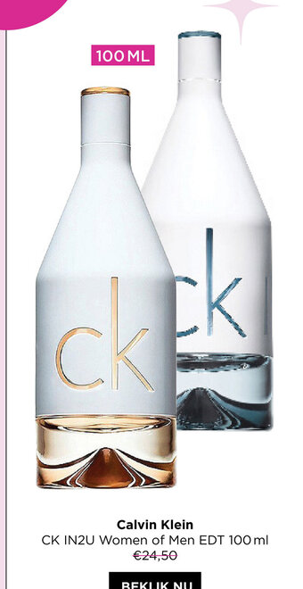 Calvin klein CK IN2U women of men EDT 100ml
