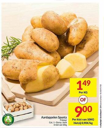 Aardappelen Spunta Primeur