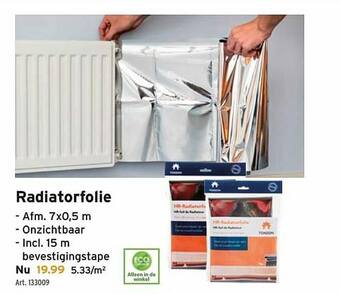 GAMMA Radiatorfolie aanbieding