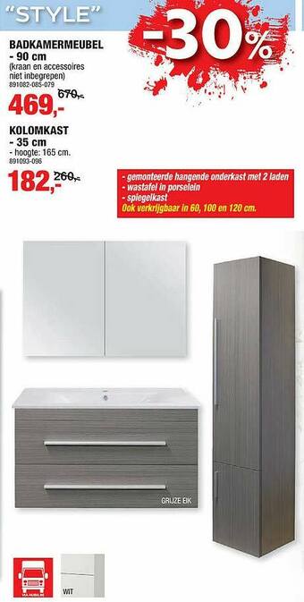 Hubo Badkamermeubel aanbieding