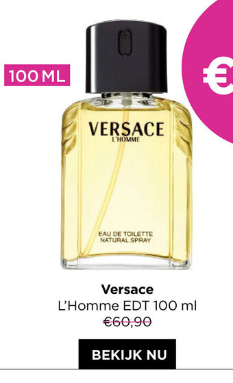 ICI PARIS XL Versace L'homme edt 100ml aanbieding