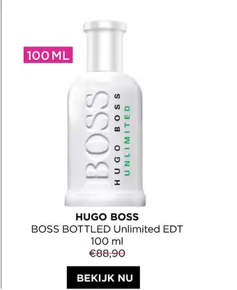 ICI PARIS XL Hugo boss bottled unlimited edt 100ml aanbieding