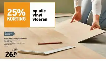 GAMMA Click Vinyl Manera Met Geïntegreerde Ondervloer 25% Korting aanbieding
