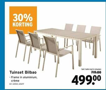 GAMMA Tuinset Bilbao 30% Korting aanbieding