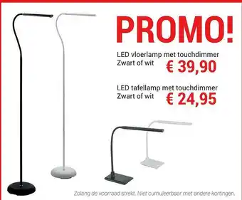 Led Vloerlamp Met Touchdimmer Zwart Of Wit Led Tafellamp Met Touchdimmer Zwart Of Wit