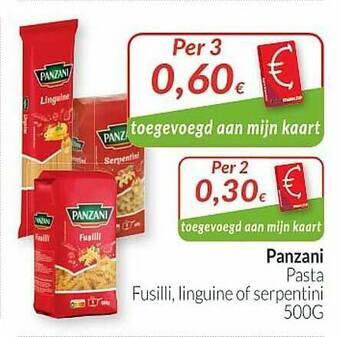 Intermarché Panzani Pasta aanbieding