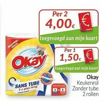 Intermarché Okay Keukenrol Zonder Tube aanbieding
