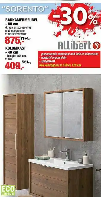 Hubo Badkamermeubel 80 Cm aanbieding