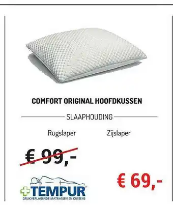 Comfort Original Hoofdkussen Tempur