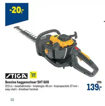 Benzine Heggenschaar Sht 600