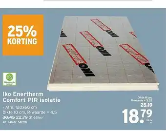 GAMMA Iko Enertherm Comfort Pir Isolatie 25% Korting aanbieding