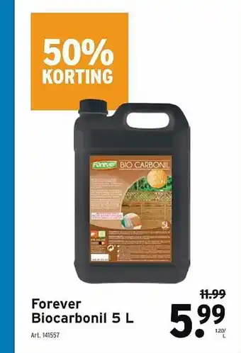 GAMMA Forever Biocarbonil 50% Korting aanbieding