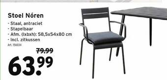 GAMMA Stoel Nóren aanbieding