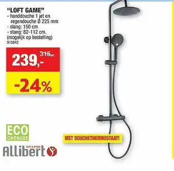 Hubo &quot;loft Game&quot; Eco Cheques Allibert Aanbieding bij Hubo aanbieding
