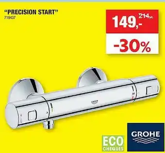 Hubo &quot;precision Start&quot; Grohe Aanbieding bij Hubo aanbieding