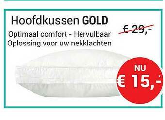 Meubelen Jonckheere Hoofdkussen Gold aanbieding