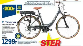 Makro Elektrische Fiets Met Centrale Motor Minerva aanbieding