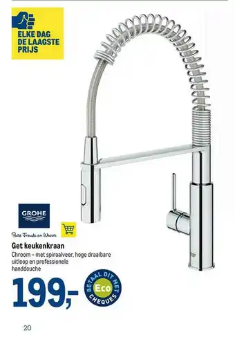 Makro Get Keukenkraan Grohe aanbieding
