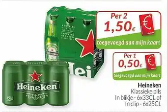 Intermarché Heineken Klassieke Pils aanbieding