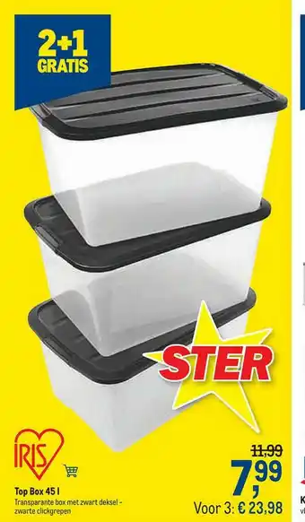 Makro Top Box 45 L Iris aanbieding