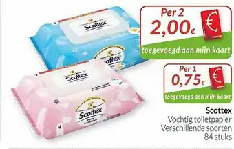 Intermarché Scottex Vochtig Toiletpapier aanbieding