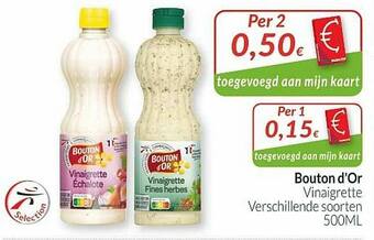 Intermarché Bouton D'or Vinaigrette aanbieding
